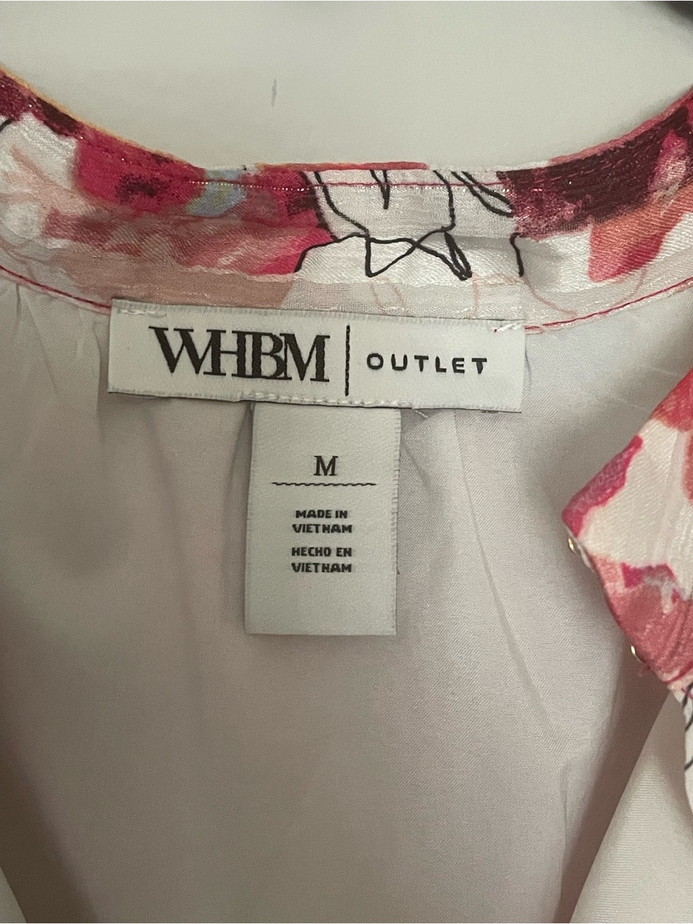 White House Black Market Pink Floral Ruffle Sleeve Blouse - Picture 2 of 6